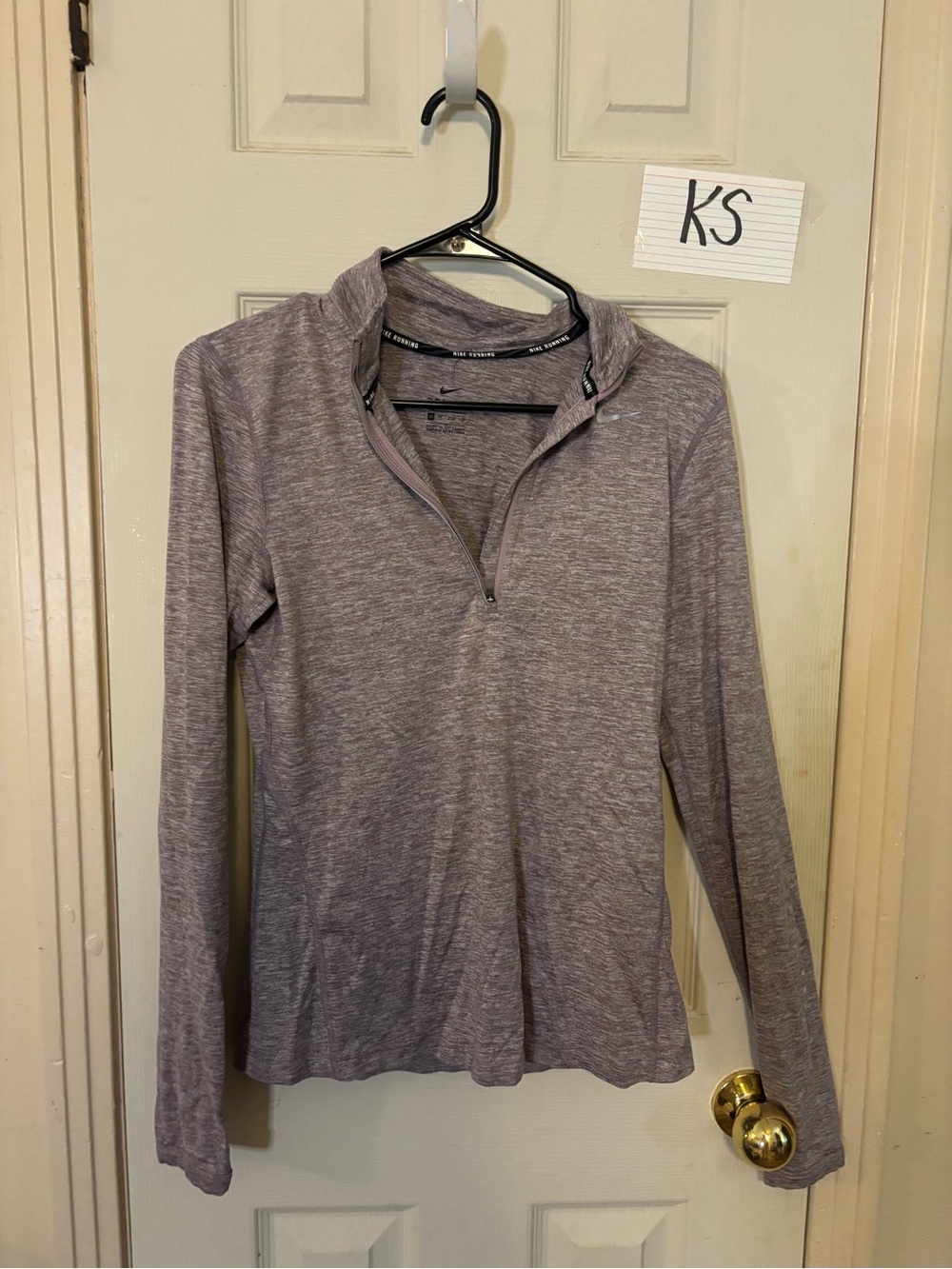 Nike Lavender Heather Quarter-Zip Pullover